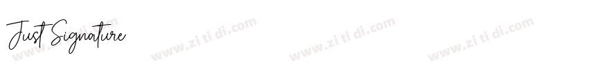 Just Signature字体转换